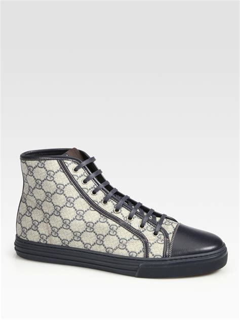 gucci california high top lace up sneaker|Gucci chunky sneakers price.